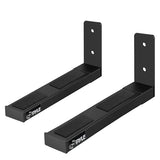 Adjustable Speaker Wall Mount Brackets - 2 Pack Extendable Steel Arms for Center Channel, Small or Large Speakers & Soundbars - 110 lbs Capacity,