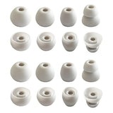 Silicone Replacement Ear Tips For Beats Flex - Double Flange Ear Tips, 8 Pairs - Gray, White