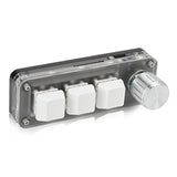 Mini 3 Key Keypad With Knob, One Handed Macro Mechanical Keyboard, 3 Fully Pro