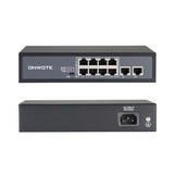 8 Ports 120W(Ac100-240V) Ethernet Poe Switch, 2 X Uplink Gigabit Rj45 Ports, Support 4K 8Mp 5Mp Poe Ip Security Cameras, Add-On Poe Injector To Poe Nvr System