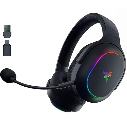 Razer Barracuda X Chroma Wireless Gaming Headset: 2.4GHz - Bluetooth - Lightweight - Chroma RGB - 70 Hr Battery - PC, Mac, PS5, Switch, Smartphone -