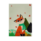Autumn Fox 3D Pop-Up Greeting Card – Fall Themed Card With Pumpkins & Leaves – Cute Woodland Animal Pop-Up Card For Kids, Adults, Birthdays, Thanksgiving, A41