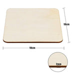 40Pcs Unfinished Laser Engraving Carving Blank Wood Pieces For Painting, Coasters, Diy Arts Craft Project, Staining And Decorations