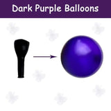 Purple and Gold Balloon Set 50pcs for Birthday Wedding Baby Shower Parties