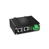 Industrial 60W Poe Injector, Hardened Gigabit Poe+ Injector Ieee802.3At 60W 48V Poe Adapter Power Over Ethernet With 12-48V Dc Input Din Rail Mount