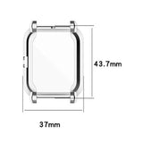 Screen Protector Case Compatible With Amazfit Gts 2 Mini/Bip U Pro Smartwatch Accessories Covers Scratched Resistant Full Protective Cover For Gts 2 Mini (Black+Gray+Clear)