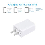 Usb Wall Charger . Usb Wall Plug 5V 2A Ac Power Adapter Compatible With Iphone,Pad,Samsung,Tablet,Kindle And More (White 2Pack)
