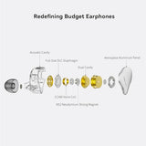 C1 10mm DLC Dynamic Driver IEM - HiFi Wired Earphones, Dual Magnetic Circuit, Deep Bass, Wide Soundstage, Detachable Cable, 3.5mm (Black)