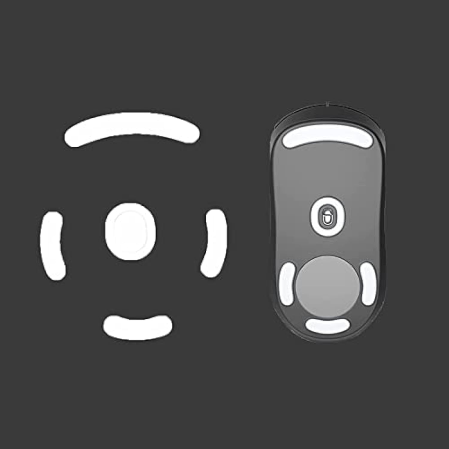 2 Sets Fast 5.1 Rounded Curved Edges Mouse Feet Skates For Logitech G Pro Superlight Wireless Gaming Mouse Feet Replacement (0.8Mm,Smooth,Ptfe) Pro Performance Upgrade