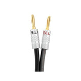 Silverback Speaker Wire by Sewell with Silverback Banana Plugs, 10 ft ,12 AWG, OFC, 259 Strand Count, Terminated