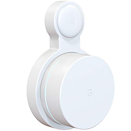 Outlet Wall Mount For Google Wifi Ac1200, No Messy Wires Space Saving Easily Be Moved Outlet Mount For Google Mesh Wifi Router, Best Design For Winding Power Cord (1 Pack)