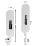 Dual Band Wifi 2.4Ghz 5.8Ghz 12Dbi High Gain Omnidirectional Glue Stick Antenna Rp Sma Male Connector Antenna For Wifi Router Wireless Network Card (White,2Pcs)