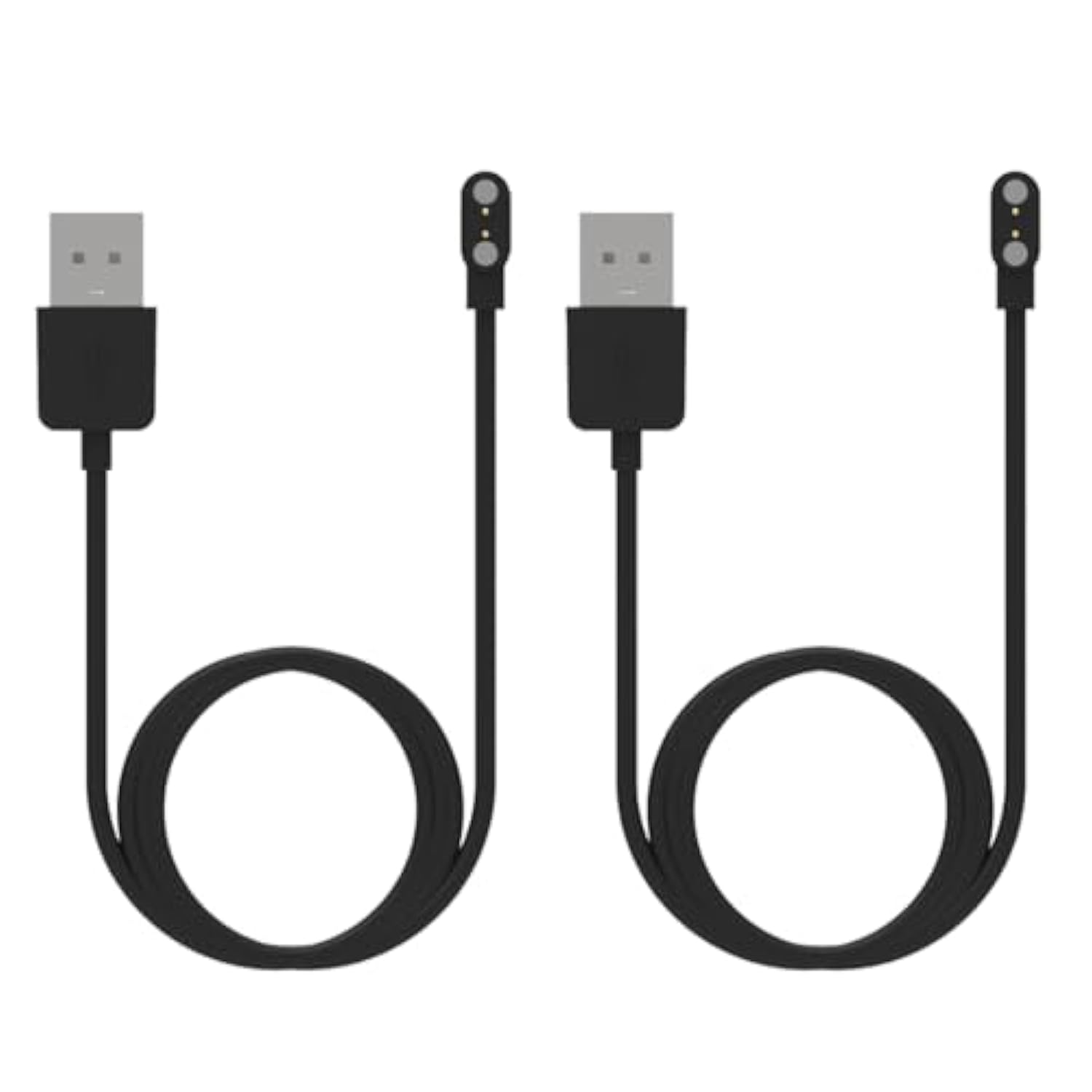 Charger Compatible For Fitvii Ole/Nexa/Fino 2/Hm57/H86/H08/H18/H56/Hm78/Hm68 Fitness Tracker Charger Cable 2Ft Usb Cord Replacement Charging Dock For Fitvii Smartwatch Charger Accessories