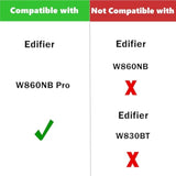 Upgrade Ear Pads Ear Cushions Replacement Compatible With Edifier W860Nb Pro W860Nb-Pro Headphone Protein Leather Earpads