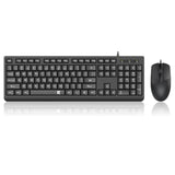 Redragon Wired Keyboard and Mouse Combo, Full-Size Computer Keyboard and Optical USB Wired Mouse, for Windows PC, Mac OS Desktop/Laptop - Black