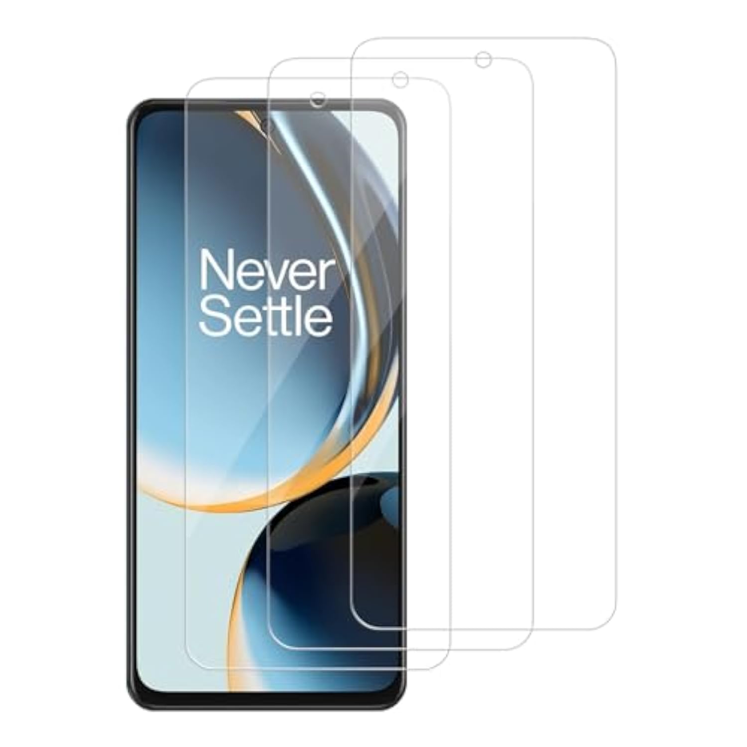 3 Pack For Oneplus Nord N30 5G / Cph2513 / Cph2515 Tempered Glass Screen Protector, Scratch-Proof, Bubble-Free,Hd Transparent, 9H Hardness,Bubble Free,Case Friendly