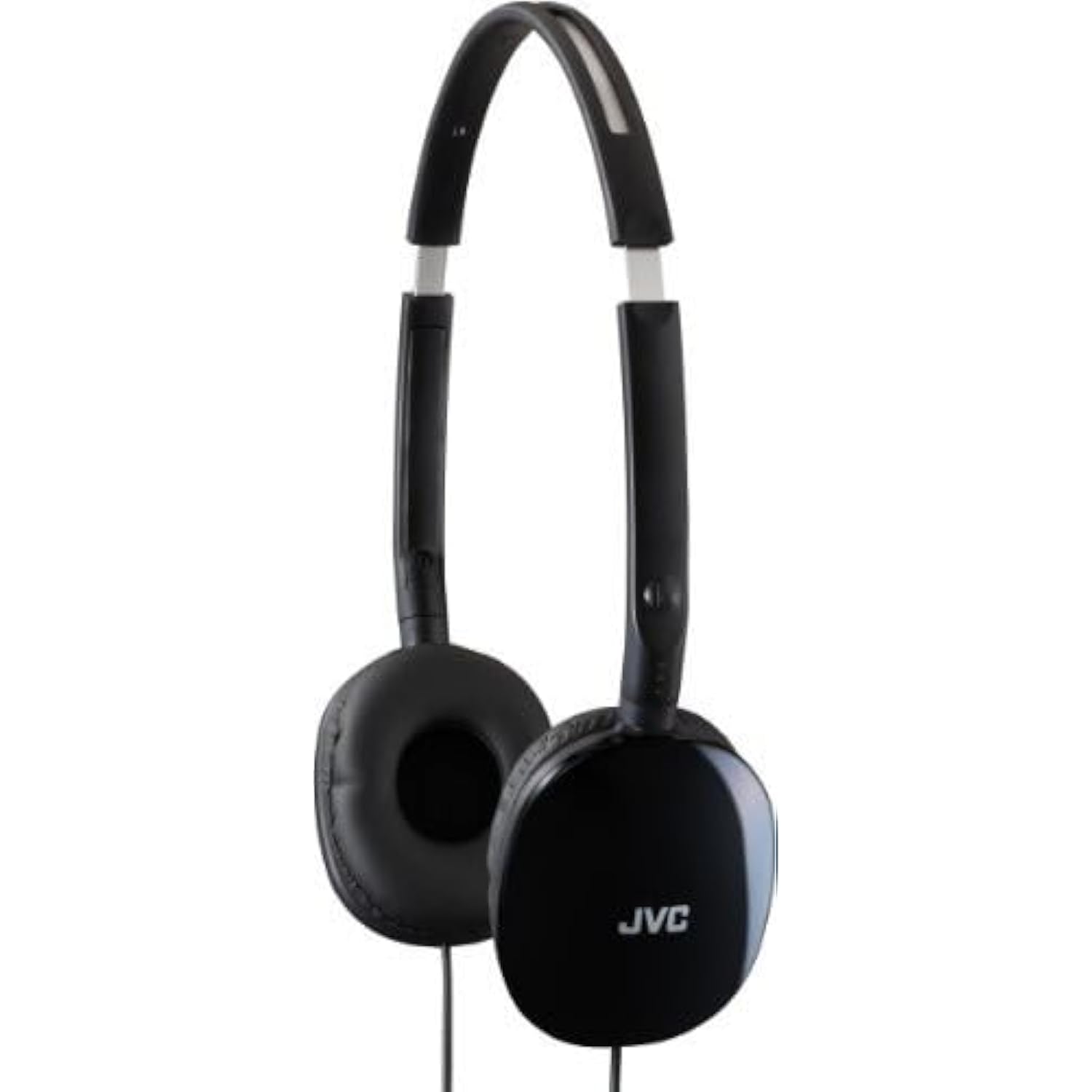 JVC Flats On-Ear Wired Headphones - Flat Foldable Design - 30mm Driver for Powerful Sound - Soft Ear-Pads for Comfort – Steel Headband - Lightweight & Portable - PC/Laptop/Gaming - 3.5mm Slim Plug