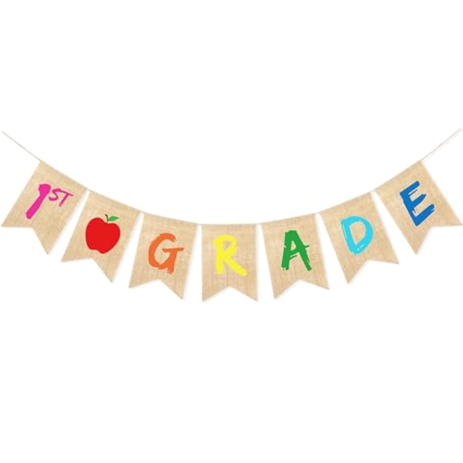 1st Grade Burlap Banner Back to School Classroom Decor