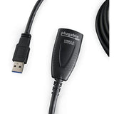 5 Meter (16 Foot) Usb 3.0 Active Extension Cable With Ac Power Adapter, Back-Voltage Protection And Driverless Technology