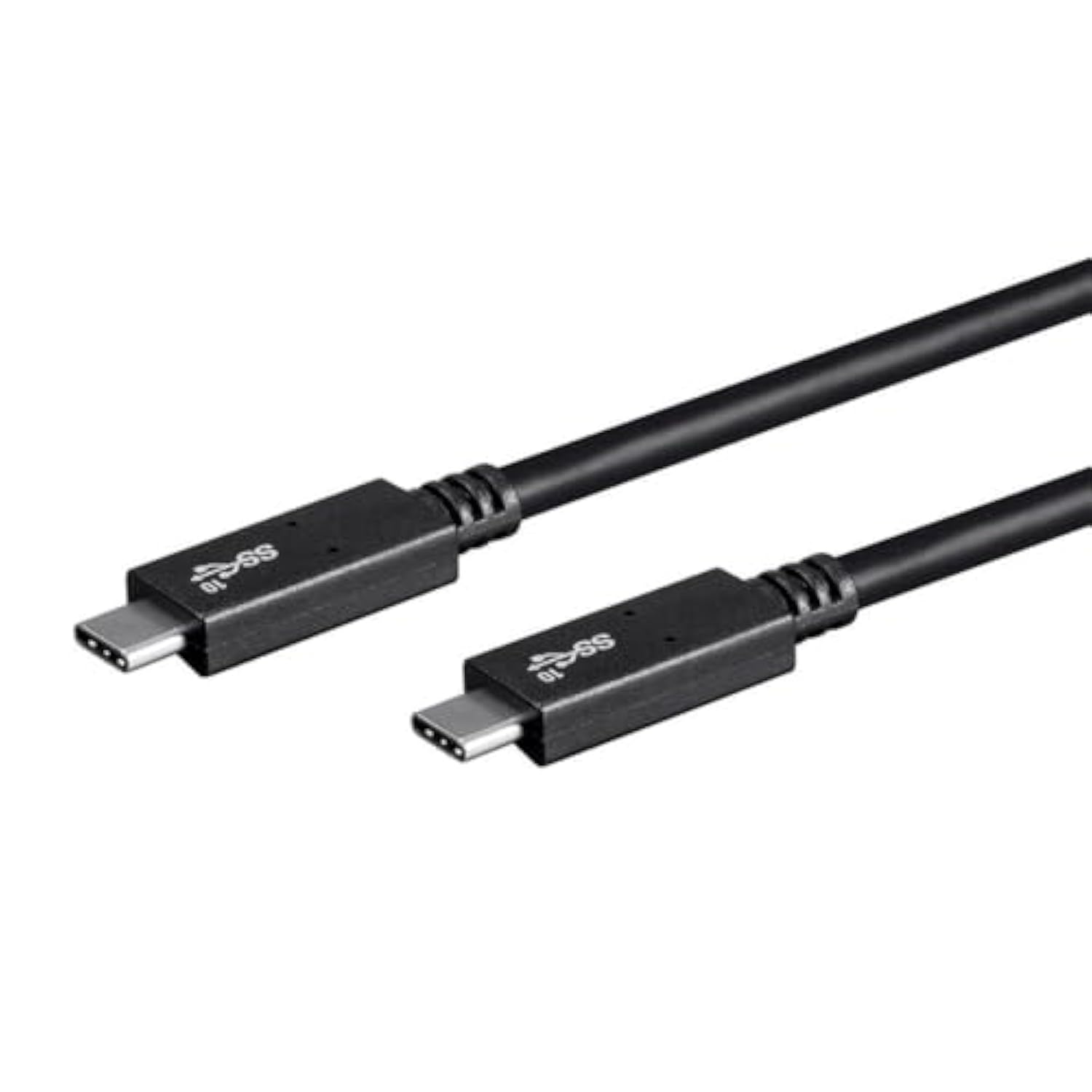 Usb Type-C To Type-C 3.1 Gen 2 Cable - 10Gbps, 5 Amp, 30Awg, 3.3 Feet, Black - Essential Series