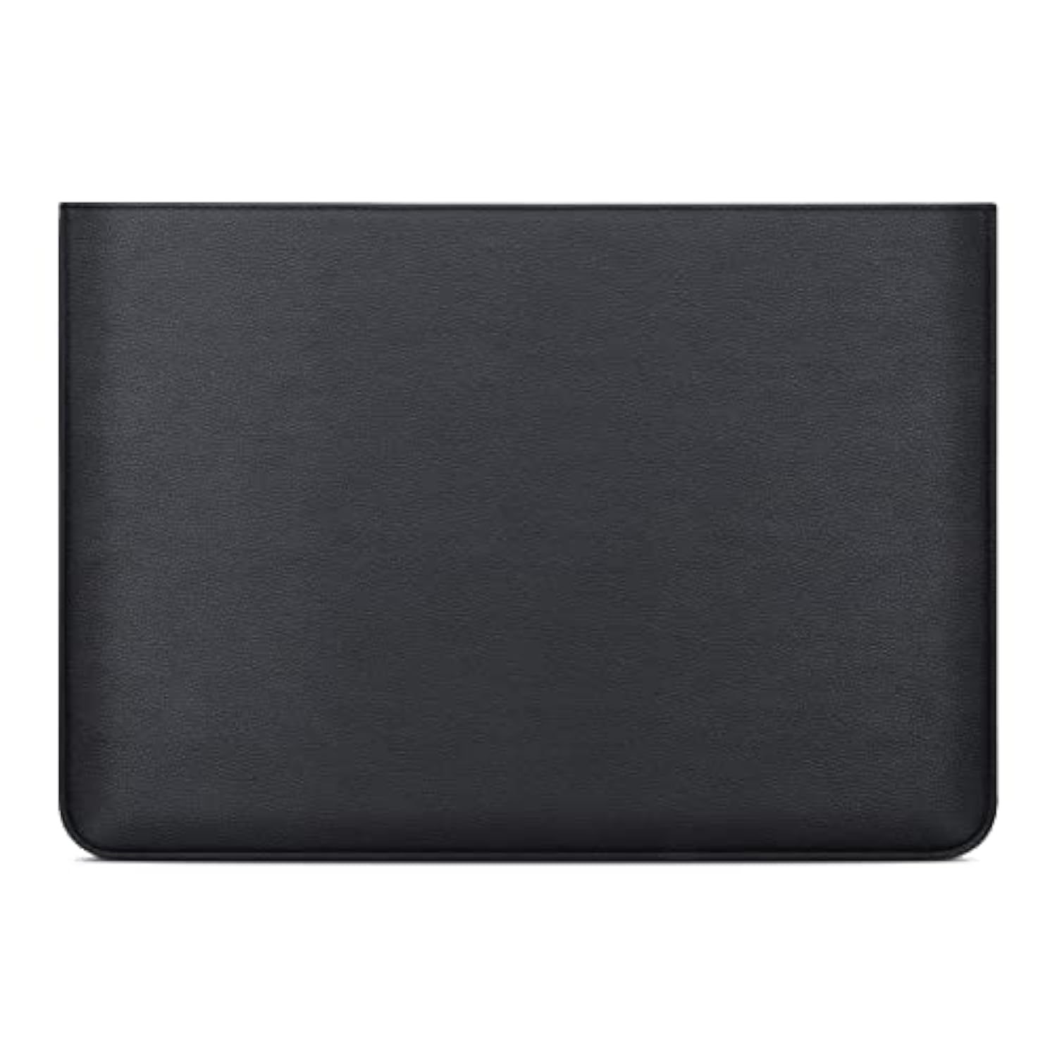 Slim Laptop Sleeve 13 Inch Compatible With Macbook Air & Macbook Pro M2 M1 2022 2020, Faux Leather Computer Cover Case With Accessory Pocket (Model #S A2338 A2337 A2681), Black