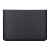 Slim Laptop Sleeve 13 Inch Compatible With Macbook Air & Macbook Pro M2 M1 2022 2020, Faux Leather Computer Cover Case With Accessory Pocket (Model #S A2338 A2337 A2681), Black