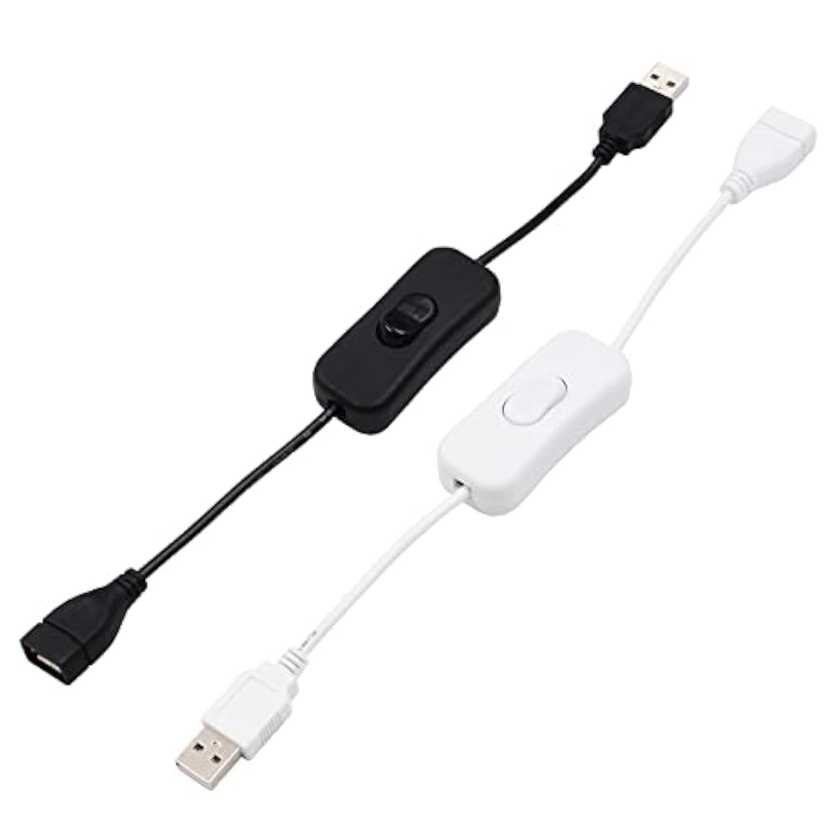 2 Pack Usb Switch On/Off Extension Cable 4 Pin Data Sync 2.0 Cord 303 Rocker T