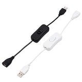 2 Pack Usb Switch On/Off Extension Cable 4 Pin Data Sync 2.0 Cord 303 Rocker T