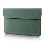 13 Inch Laptop Sleeve Case For Macbook Air 13 2018-2025 (A2681/A3113/A3240/A2337)/Macbook Pro 13 2016-2022 (A2289/A2251/M1/M2 A2338), Pu Leather Envelope Laptop Case, Dark Green