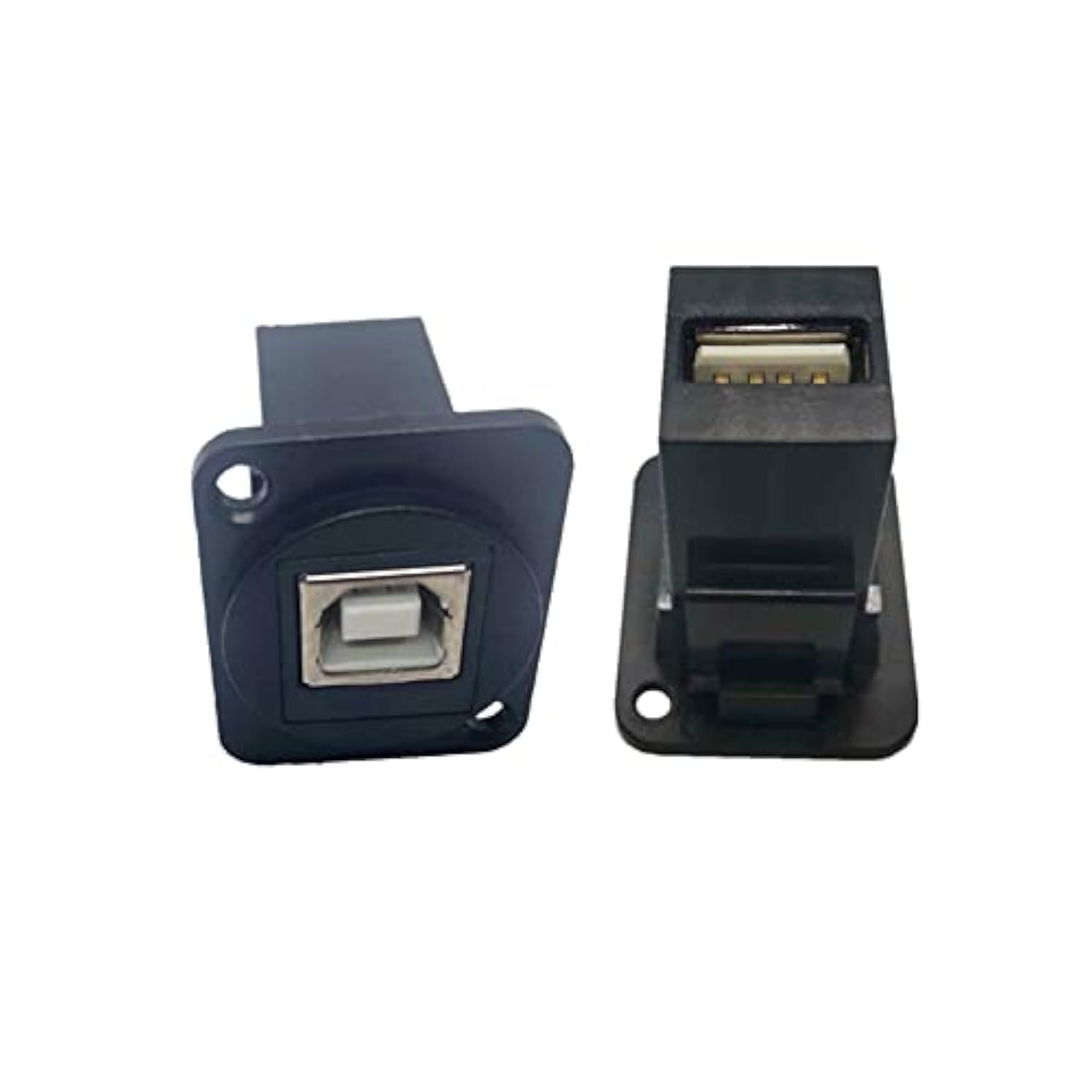 Usb 2.0 D Panel Mount Connector Usb B To Usb A Adapter Solderless Socket Femal