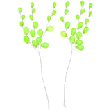 50Pcs Artificial Flower Stem With Crystal Acrylic Beads Water Drop Diamante Flower Branches For Home Wedding Decor - Green