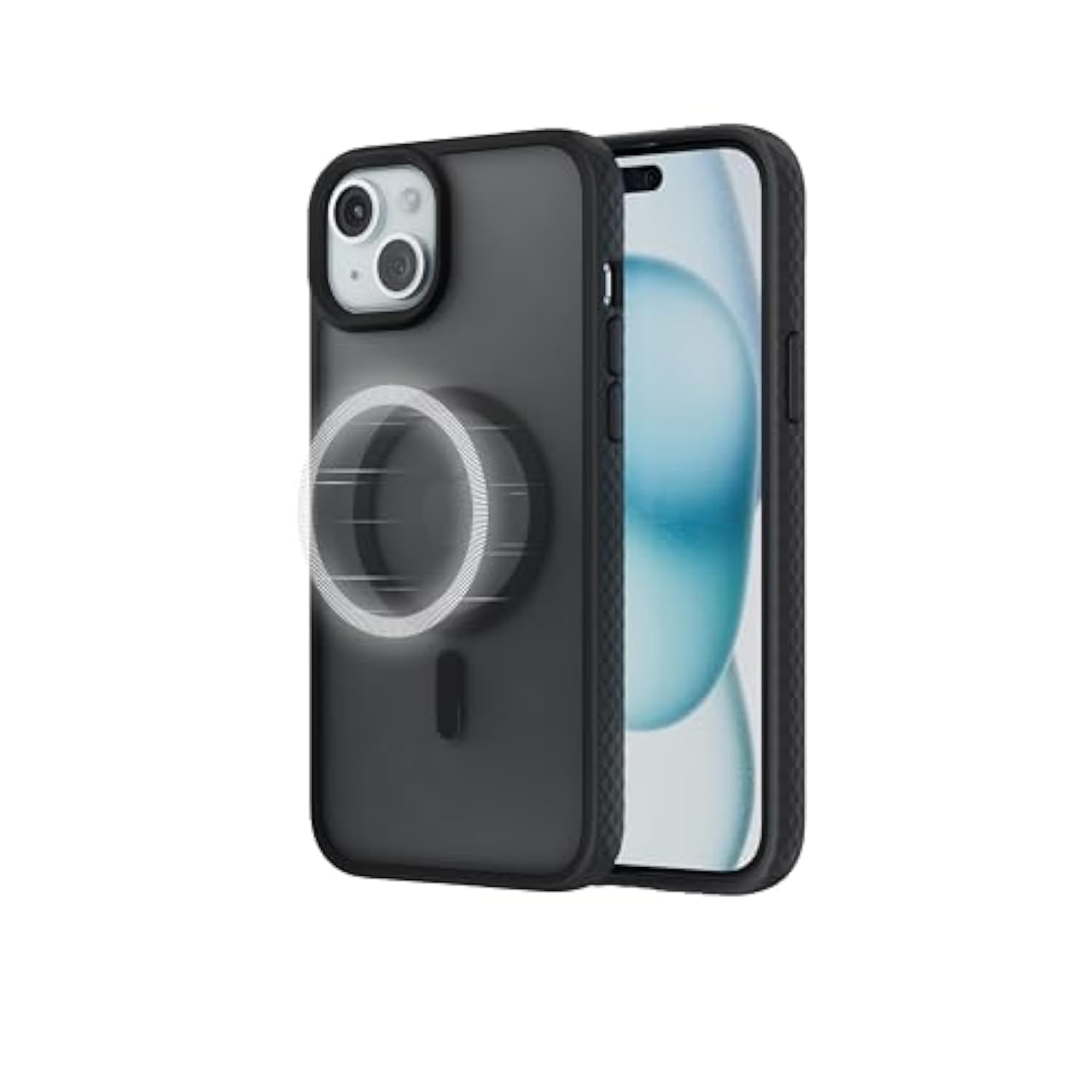 Anker MagGo Matte Magnetic Phone Case for iPhone 15 Pro Max,Ultra-Slim,Scratch-Resistant,and Durable Protective Cover, iPhone Case Compatible with MagSafe, Matte Case Only for iPhone 15 Pro Max(Black)