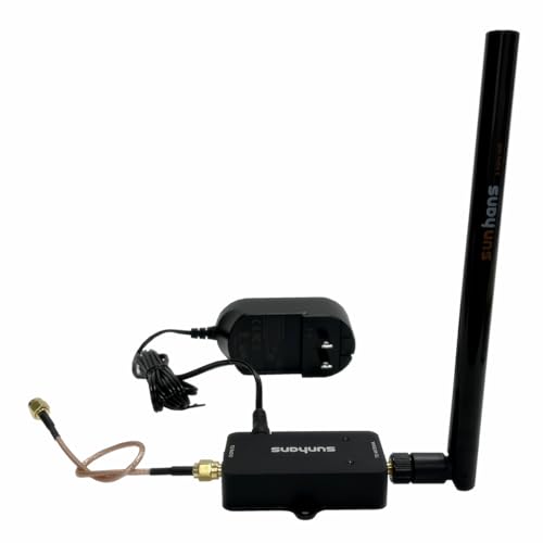 Indoor Wifi Signal Booster Sh24Bta-N 3000Mw 35Dbm 2.4Ghz 802.11B/G/N Wireless Signal Amplifier Repeater Extender For House, Office, Uav, Ip Cameras, Rc Equipment