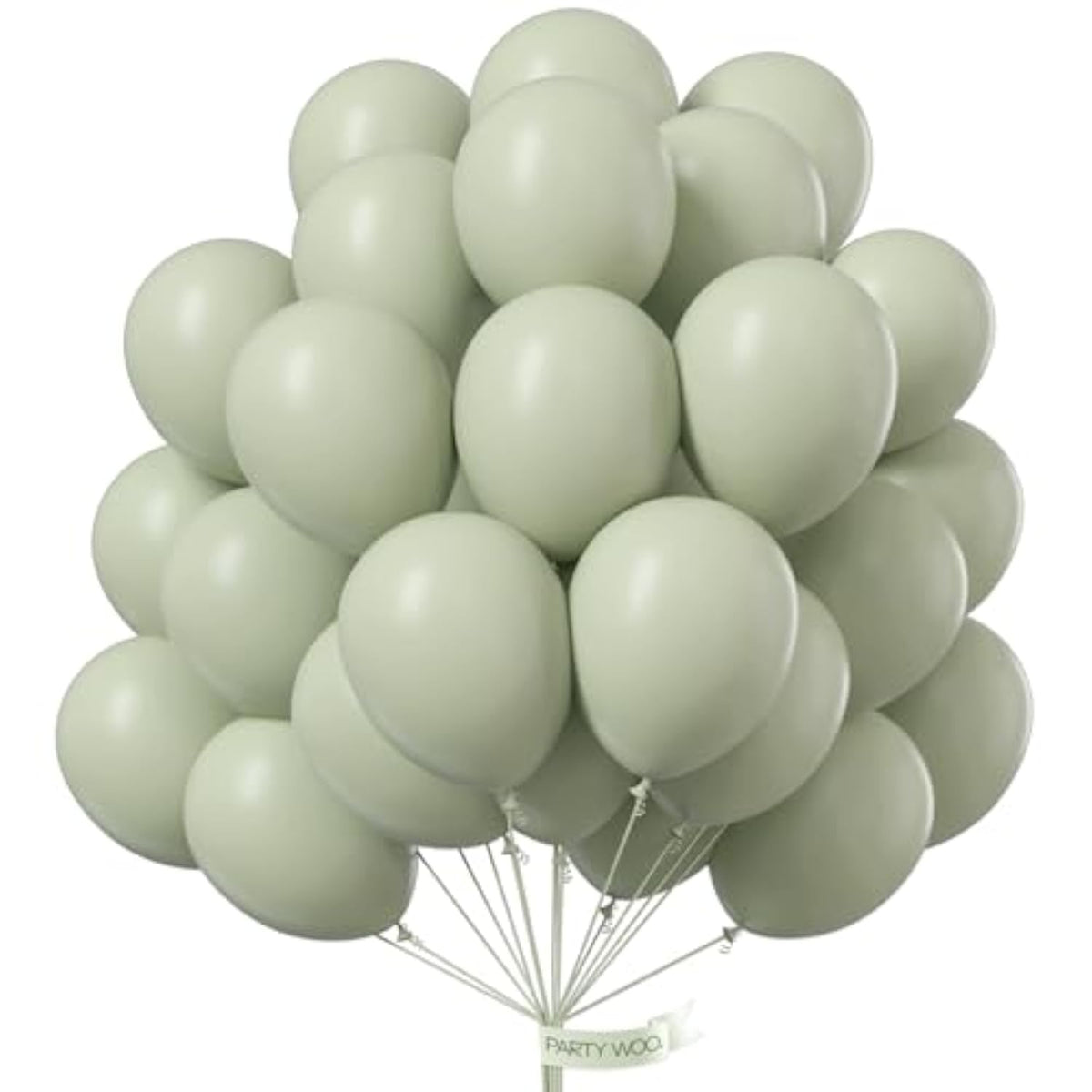Sage Green Balloons 50Pcs 12 Inch Boho Dusty Olive Green Latex Balloons For Birthday Baby Shower Graduation Engagement Wedding Dinosaur Jungle Golf Football Theme Party Decorations Green-F32