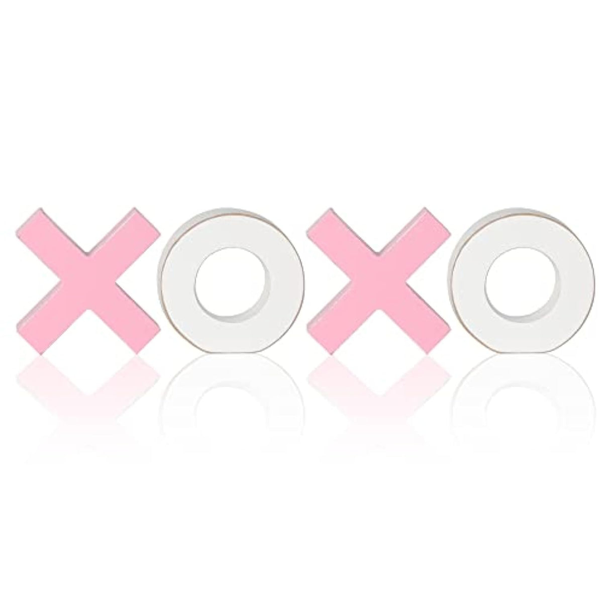 Xoxo Valentine'S Day Decor Valentines Decorations Wooden Sign Tiered Tray Decor Romantic Table Centerpiece Tabletop Wood Décor For Home Wedding Party