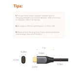 CableCreation USB C to USB A Cable 5FT, USB 3.1 USB 3.2 Gen2 10Gbps USB A to C Data Cable, Android Auto 3A for USB C External SSD MacBook Pro iPad, Galaxy S24/S23+, iPhone 16/15, 1.5m