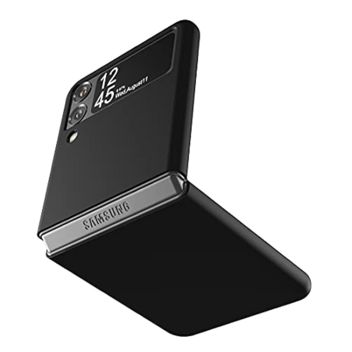 Slim Fit Matte PC Cover Phone Case for Samsung Galaxy Z Flip 3 5G 2021, Black