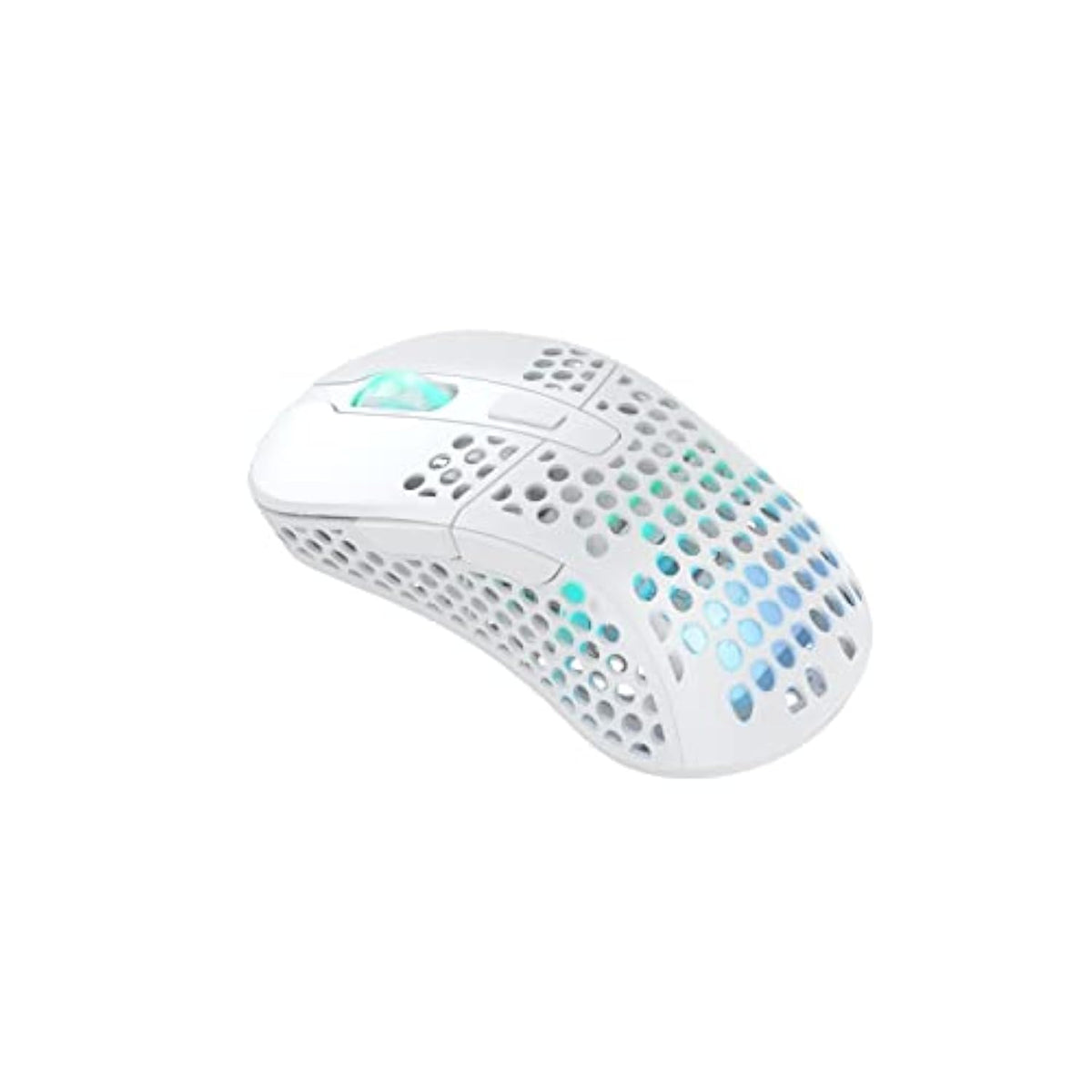 M4 Wireless, Wireless Ultra-Light Gaming Mouse, Optimised For E-Sports, 2.4 Ghz, Rf Rgb Lighting, Adaptable Ergonomic Right-Handed Mouse, Rechargeable, White