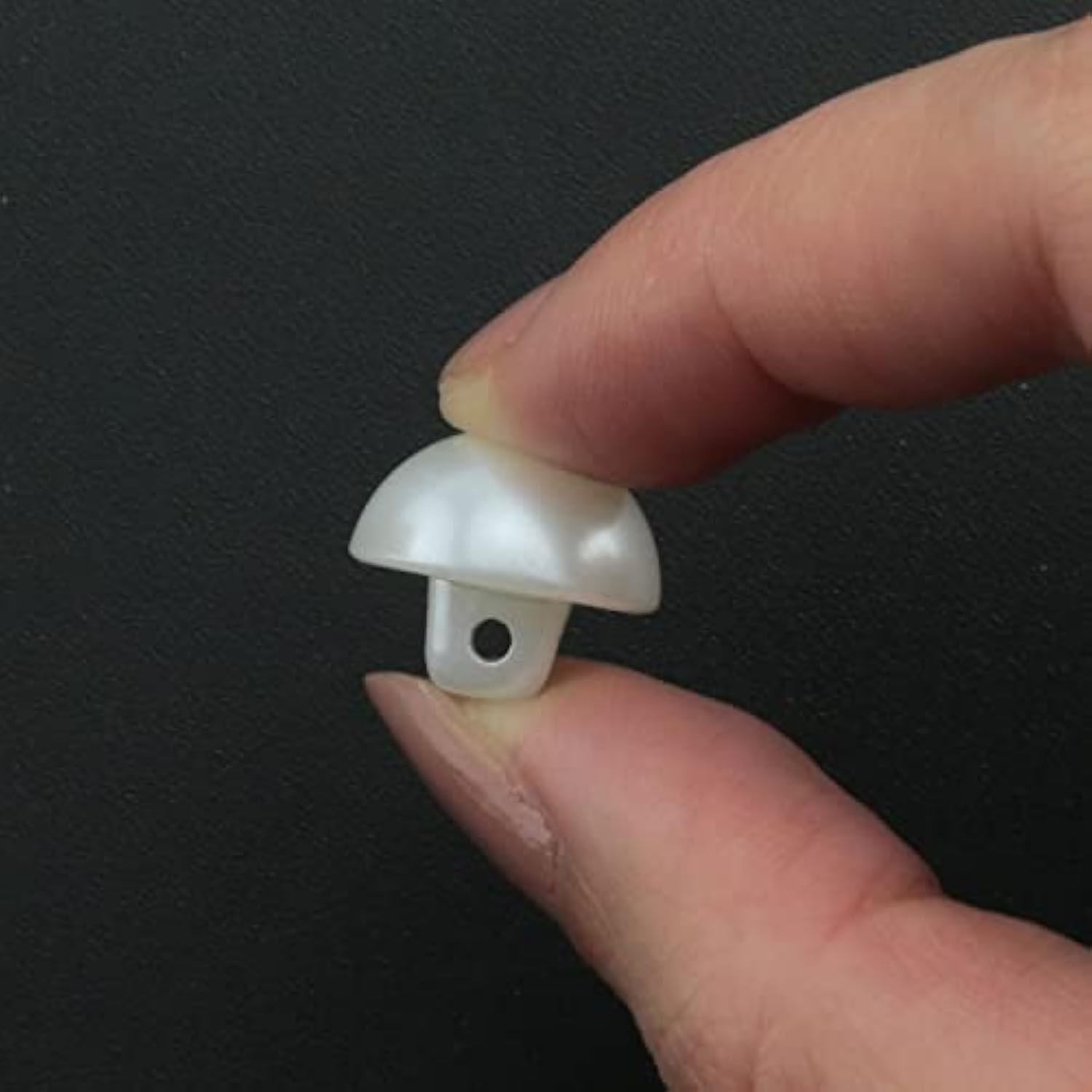 Half Domed Pearl Button 50Pcs 15Mm White Round Half Ball Abs Plastic P