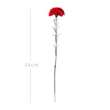 10Pcs Artificial Flowers Carnation Flower,Silk Carnations Flower Bouquets, For Wedding, Home Office Garden Decoration, Table Centerpieces, Floral Arrangements (Red)