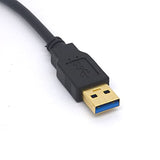 Angled USB Micro b Locking Screw Cable USB A Male to Micro B with Dual Locking Screw Charging and Data Cord for HDD, Nikon D800 D800E 30cm (90