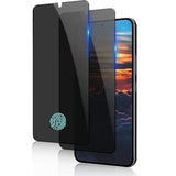 For Samsung Galaxy S23 Tempered Glass Privacy Screen Protector 6.1 Inch, [Fingerprint Compatible], Scratch-Resistant, Black, Anti Spy, Case Friendly Privacy Protector For Galaxy S23