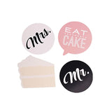 Wedding Party Photo Booth Props Kit, Diy Photo Booth For Wedding Bridal Shower Party Favor Supplies Pose Sign Dress Up Fun Accessories (12 Pcs)