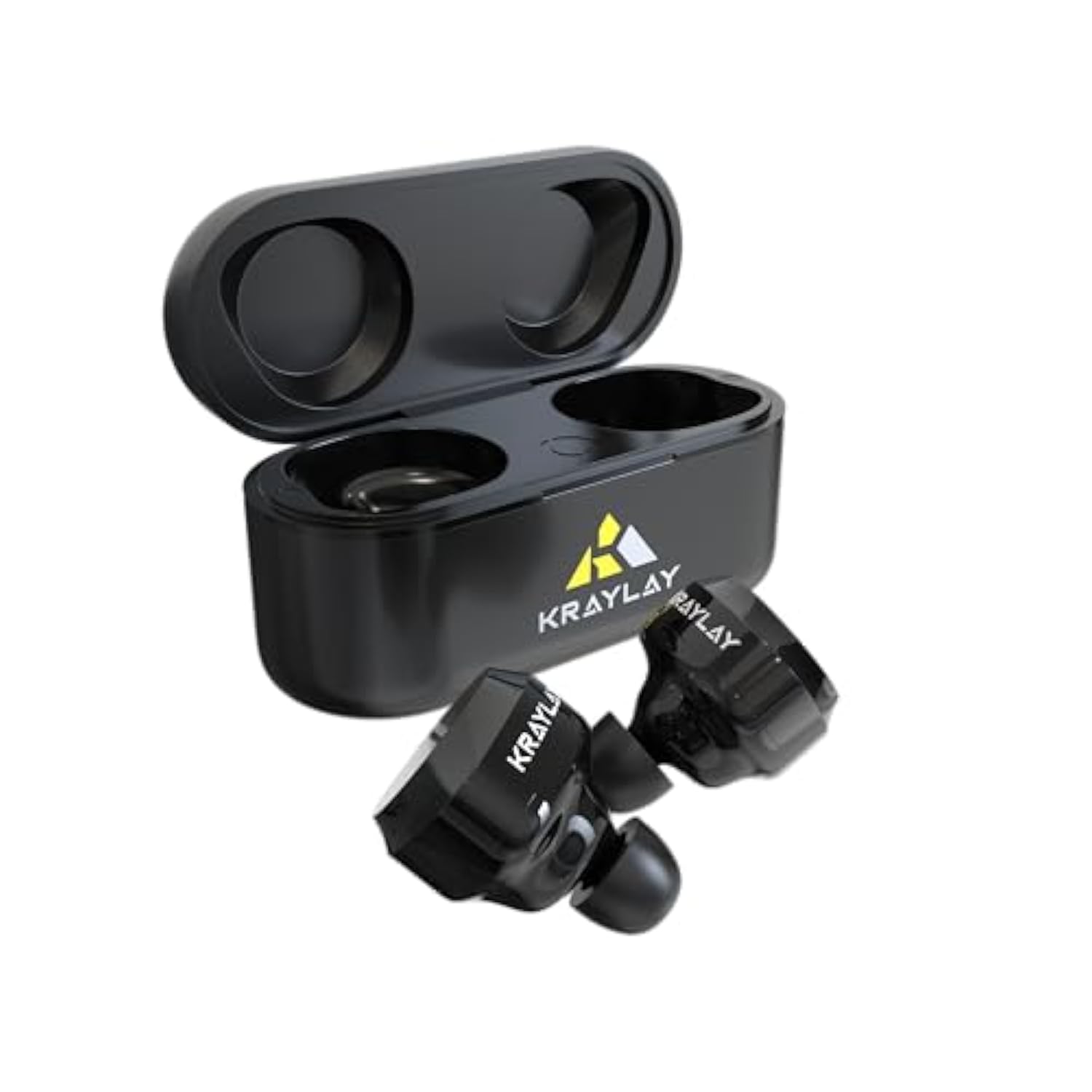 Wireless Earbuds | Bluetooth 5.3 Earbuds With 40H Playtime | Ipx7 Waterproof | Memory Foam Ear Tips | Ear Phones With Cable | Won'T Fall Out |Black| Gaming Ear Tips.