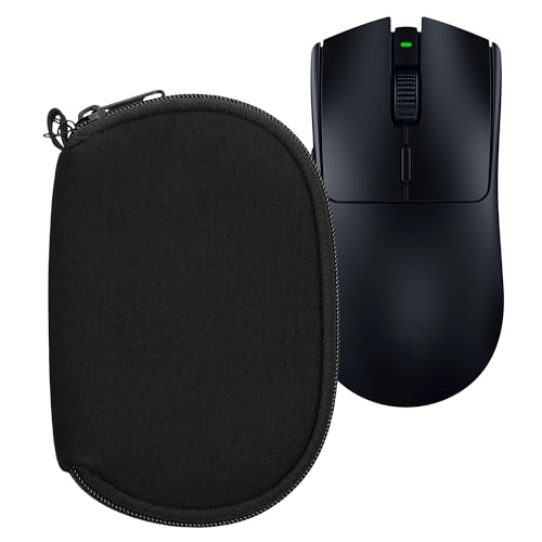 Neoprene Case Compatible With Razer Viper V3 Pro - Case For Mouse Soft Pouch Carry Bag - Black
