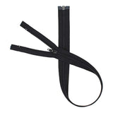 27" #5 Coil Black Separating Zipper