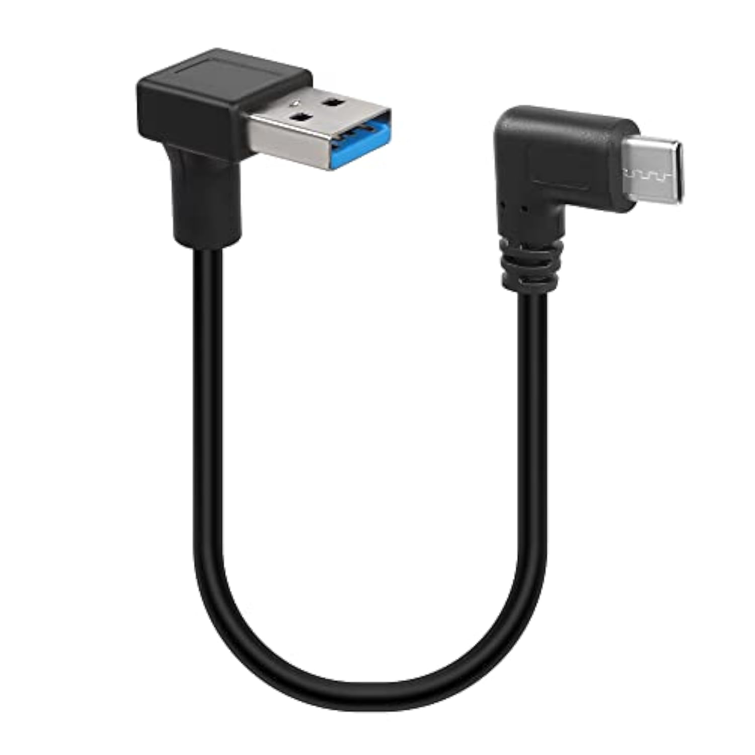 90 Degree Usb Type C Cable, Up Down Angle 18W Fast Charging Usb A To Usb C Cab