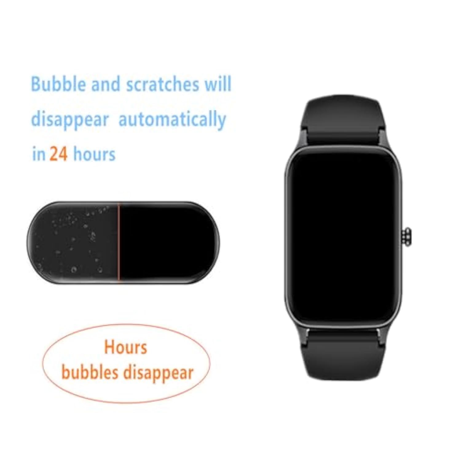 Screen Protector Compatible For Dyurwa Smart Watch 1.57" (6 Pack) Clear Tpu Soft Film Compatible For Soudorv P97 Fitness Tracke