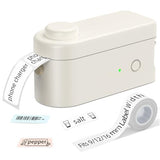 L1 Label Maker Machine With Tape - Portable & Rechargeable Label Makers Compatible With 9 12 16Mm Waterproof Tape - Mini Bluetooth Labeler For Organizing Home Office School