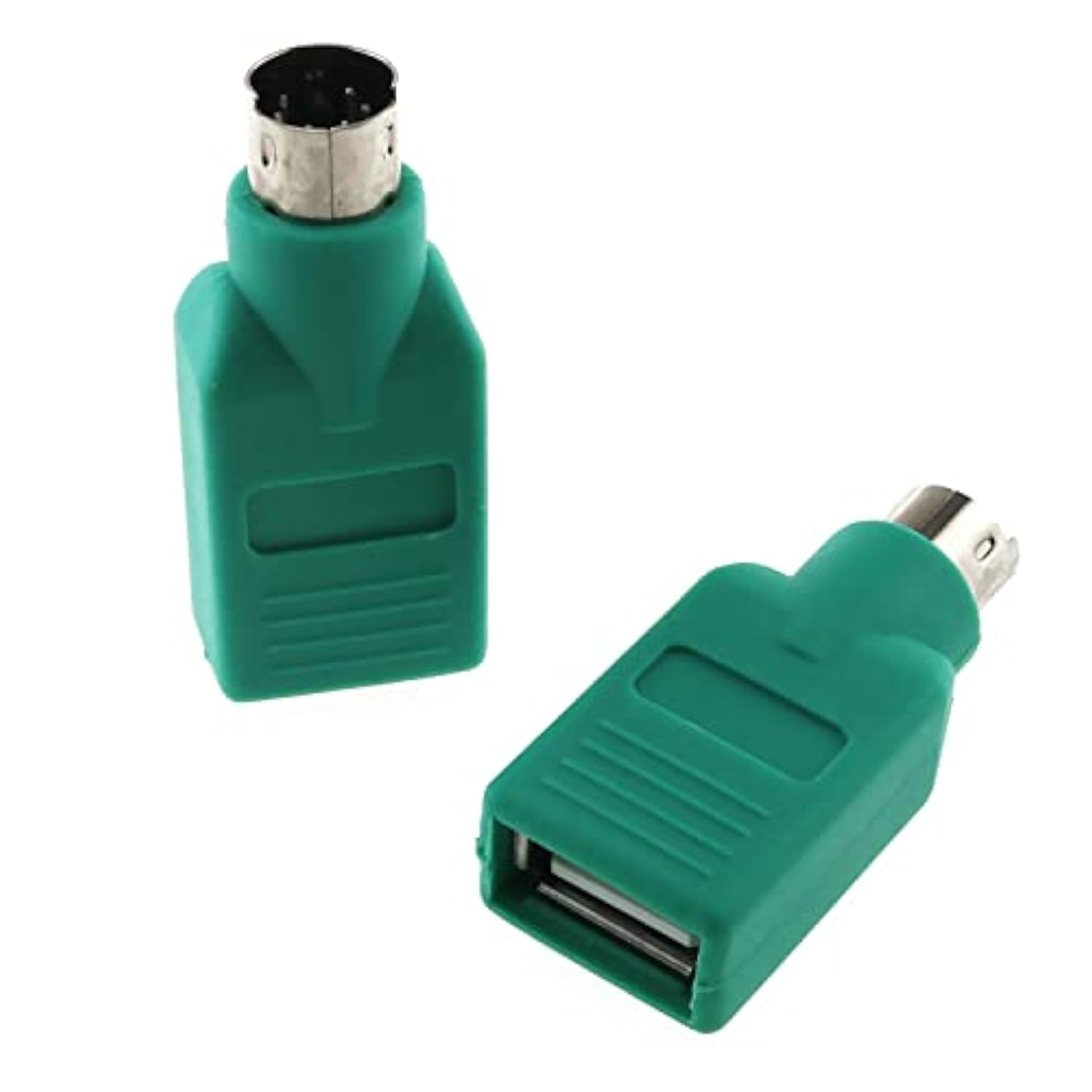 Usb To Ps2 Adapter 2Pcs Green Ps/2 Male To Usb Female Converter Adapter For Mo